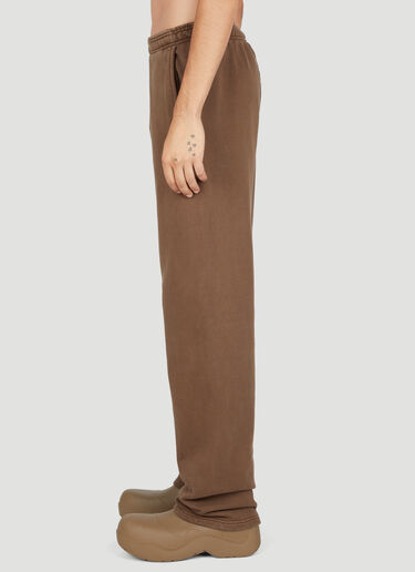 Flared cotton sweatpants in brown - Entire Studios