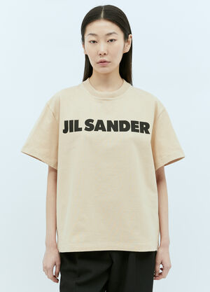 Jil Sander Logo Print T-Shirt Black jil0257002