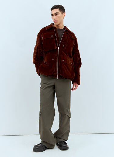 Dries Van Noten ヴィルバーン ベルベットジャケット ブラウン dvn0158005