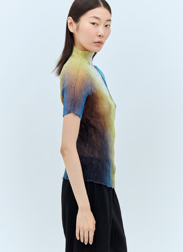 Issey Miyake Light Leak Chiffon Twist Top Multicolour ism0257002