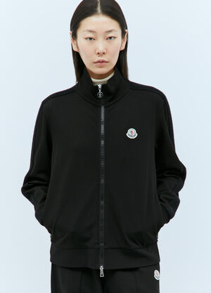 P.A.M. Logo Patch Zip-Up Sweatshirt Black pam0357011