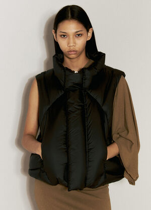 Entire Studios Padded Grid Vest Black ent0354001