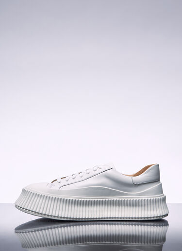 Jil Sander Leather Sneakers White jil0256018