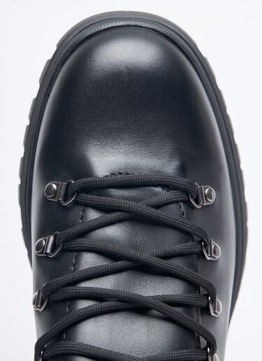 Prada Brixxen Lace-Up Boots Black pra0158016