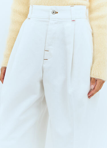 Jacquemus Le De-Nimes Curzi Jeans White jac0258009