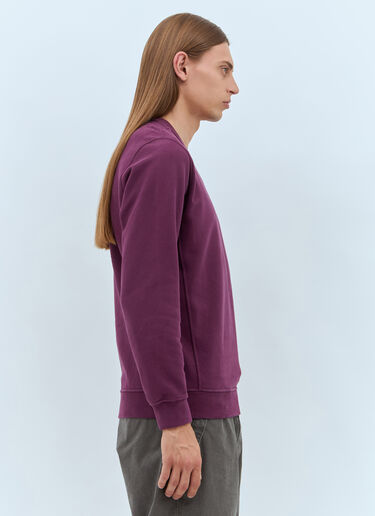 Stone Island Ribbed Sides Sweatshirt Purple sto0158047