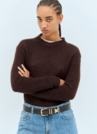 The Row Vintage Belt Black row0258028