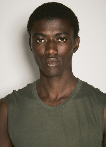 Rick Owens Jersey Tank Top Green ric0157002