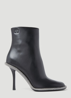 Dolce & Gabbana Kira Leather Ankle Boots Black dol0254024