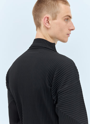 Homme Plissé Issey Miyake Long-Sleeve Pleated Top Black hmp0157021