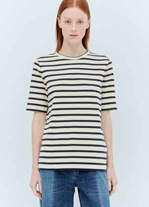 Jil Sander+ Crewneck Striped T-Shirt White jsp0251020