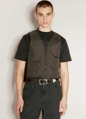 Our Legacy Quilt Liner Vest Brown our0157016