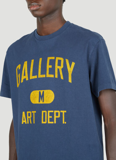 Gallery Dept. Logo Print T-Shirt Navy gdp0152001