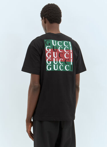 Gucci Logo Print T-Shirt Black guc0157036