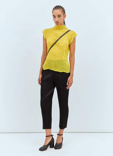 Issey Miyake Chiffon Twist 1 Top Yellow ism0258006