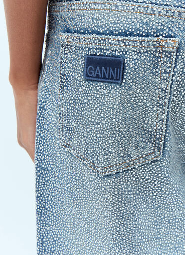 GANNI Sparkle Stary Jeans Blue gan0256055