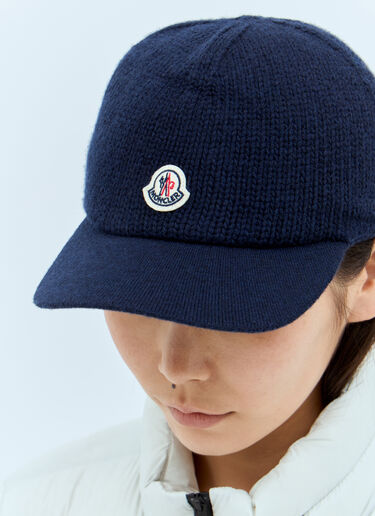 Moncler Knitted Baseball Cap Blue mon0257038