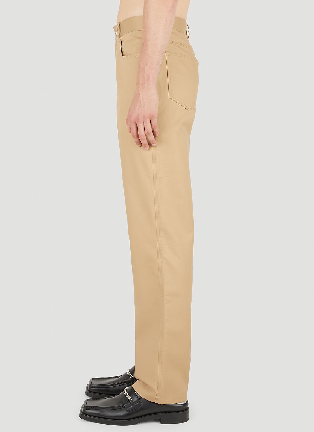 JW Anderson Men's Workwear Chino Pants in Beige | LN-CC®