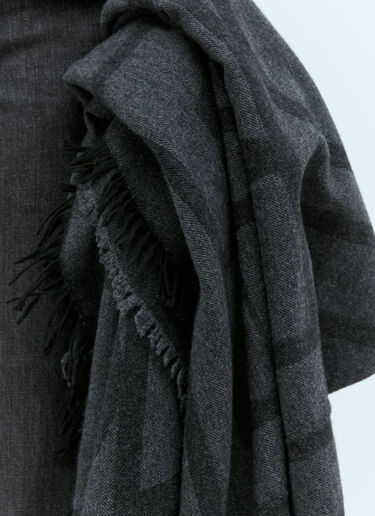 Wool Scarf in Black - Toteme