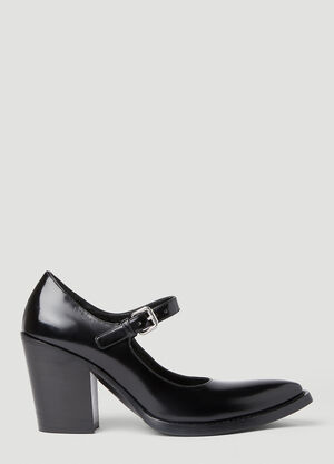 Saint Laurent Mary Jane Heeled Sandals Black sla0257050