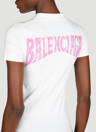 Balenciaga 파리 트로피컬 티셔츠 화이트 bal0255019