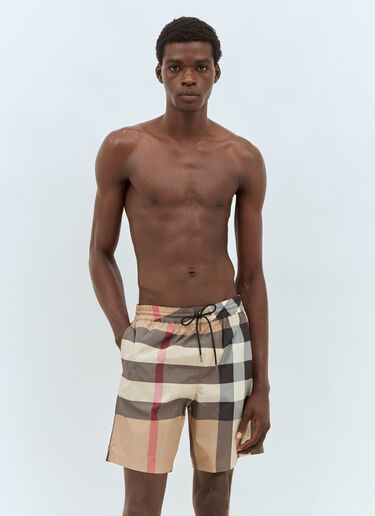 Burberry Vintage Check Swim Shorts Beige bur0141034