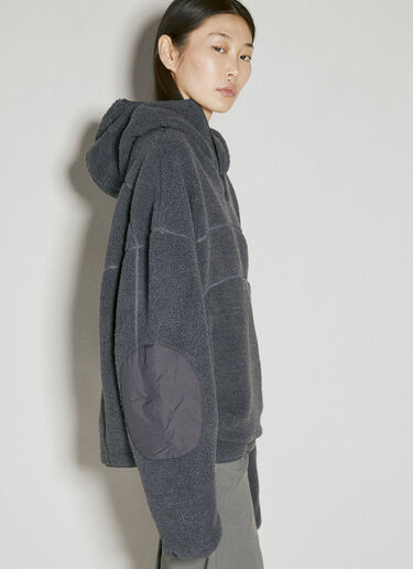 Entire Studios Fluffy Fleece Hooded Sweatshirt Grey ent0353011