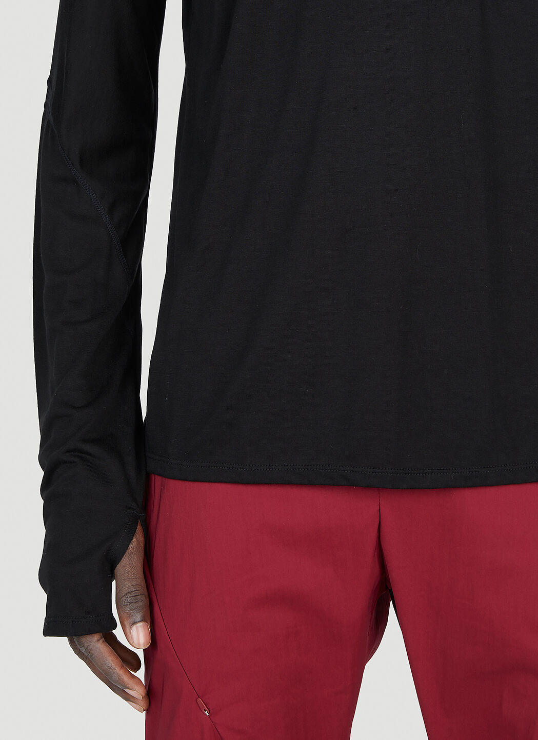 POST ARCHIVE FACTION (PAF) Men's 5.0+ Long Sleeve T-Shirt in Black 