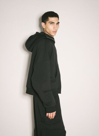 Entire Studios Full-Zip Hooded Sweatshirt Black ent0157026