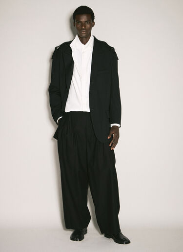 Yohji Yamamoto Balloon Twill Pants Black yoy0158001