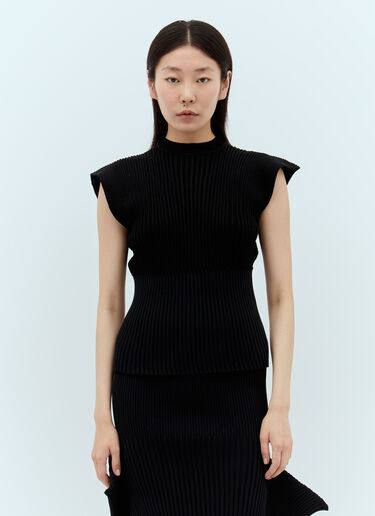 Issey Miyake Sensu Knit Top Black ism0257010