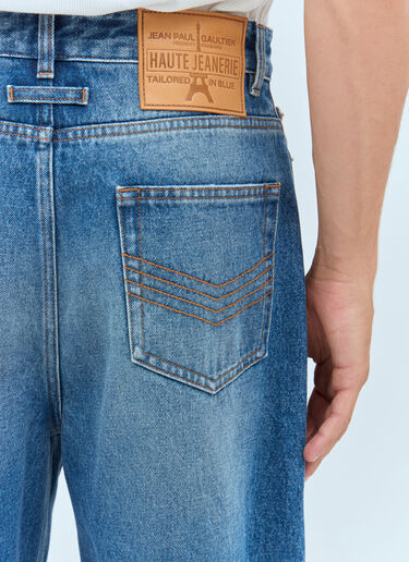 Jean Paul Gaultier Buttoned Leg Jeans Blue jpg0357002