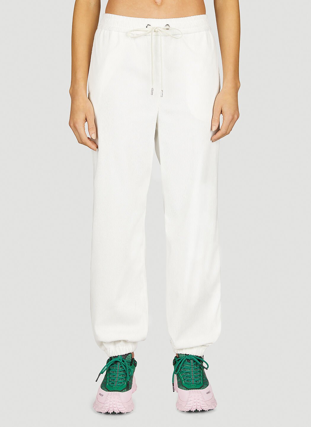 Moncler Corduroy Track Pants in White | LN-CC®