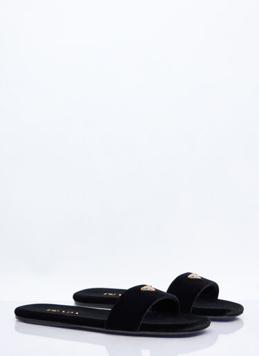 Prada Velvet slides Black pra0258027