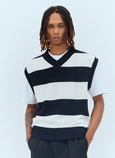 Thom Browne Oversized V-Neck Vest Navy thb0156004