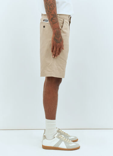 A BATHING APE® Ape Head One Point Chino Shorts Beige aba0156004