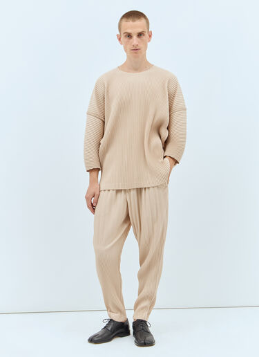 Homme Plissé Issey Miyake April Pleated Top Beige hmp0157001