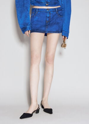 Vivienne Westwood Foam Mini Skirt Silver vww0356009