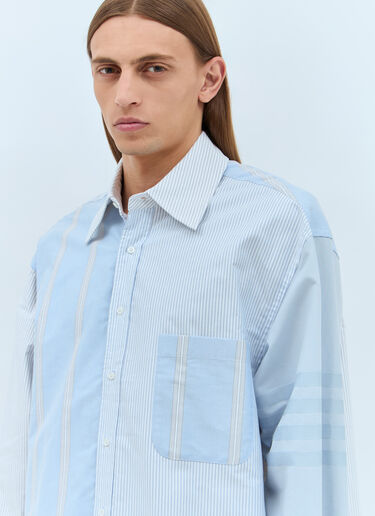 Thom Browne Contrast Stripe Shirt Light Blue thb0157004