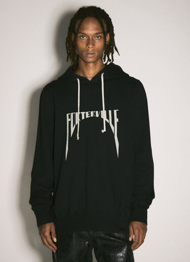 Rick Owens DRKSHDW Porterville Hooded Sweatshirt Black drk0158009