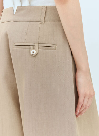 Jacquemus Pleated Pants Beige jac0258002