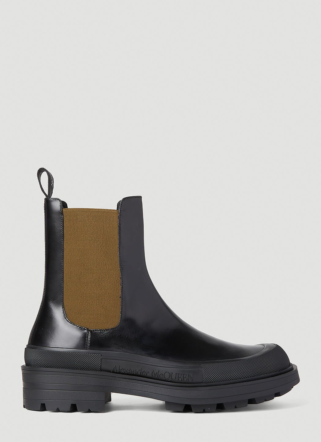 Alexander McQueen Stack Chelsea Boots Black amq0152016