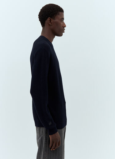 A.P.C. x JJJJound Waffle-Knit Sweater Navy apc0157017