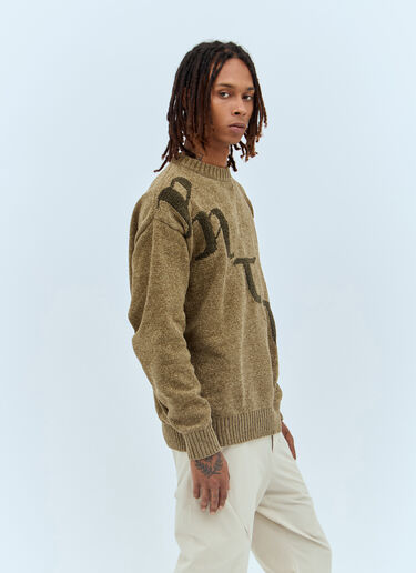 Patta Chenille Knit Sweater Khaki pat0156003