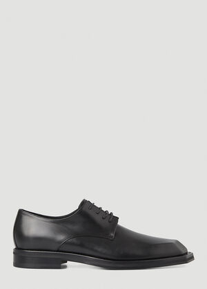 Buffalo Source x Herrensauna Chisel Toe Derby Shoes Black bsh0155001