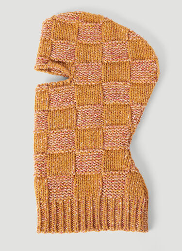 Marni Chequerboard Balaclava Orange mni0153018