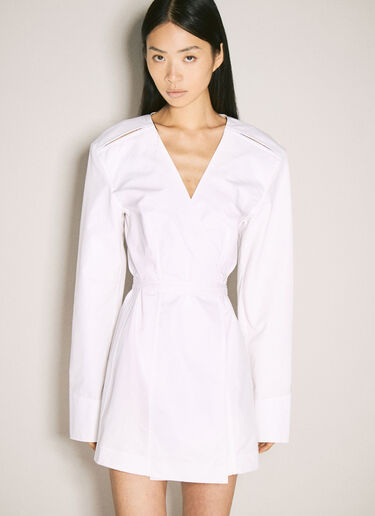 Alexander Wang Tailored Shirt Dress White awg0257001