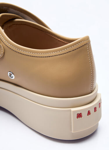 Marni Leather Mary Jane Shoes Beige mni0257022