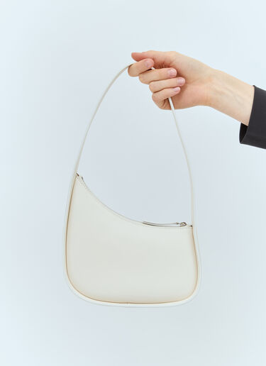 The Row Half Moon Shoulder Bag Cream row0257021