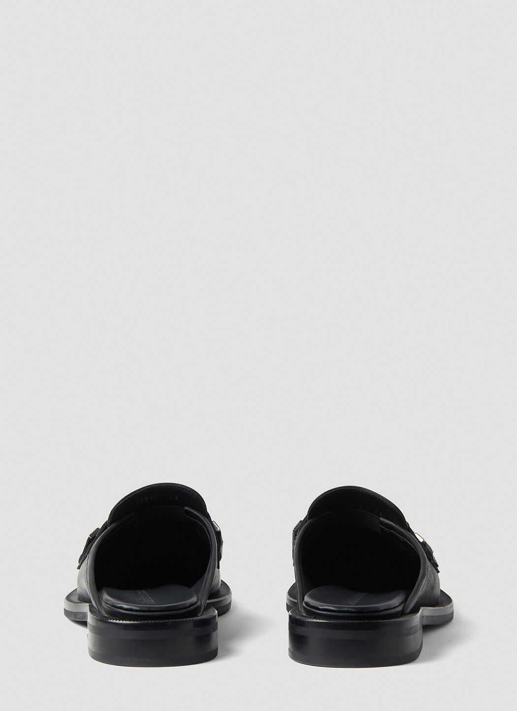 Martine Rose Bulb Toe Chain Mules in Black | LN-CC®